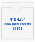 Origin-Joy 60 PCS Self Adhesive Index Card Pockets by Origin-Joy
