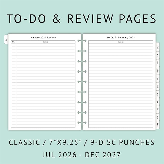 newestor 2026-2027 Planner Refills - Image 3