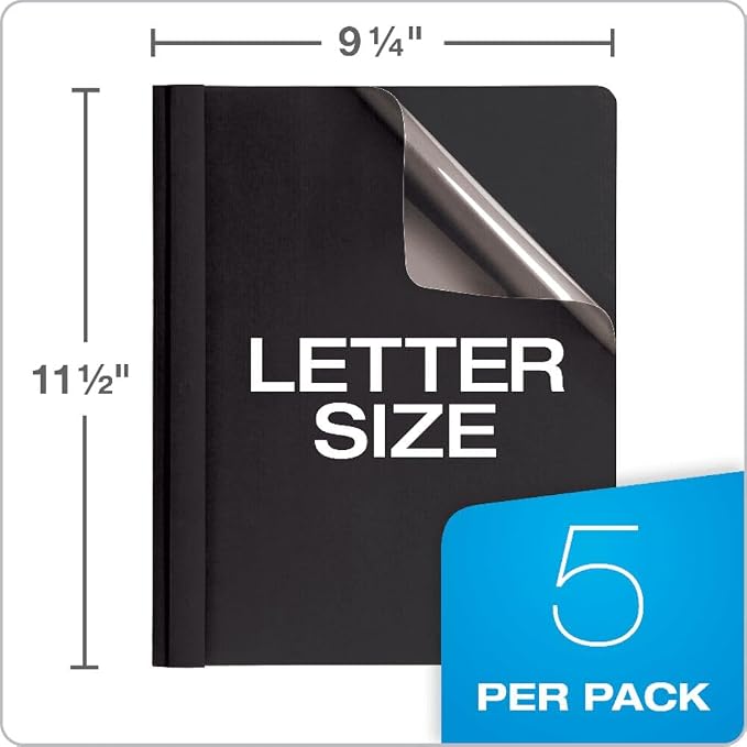 Oxford Linen Report Covers, Letter Size Folder - Image 4