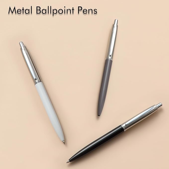 ChaoQ Ballpoint Pen, for Gift, 1.0mm Medium Point Black Ink, 6 Extras - Image 2