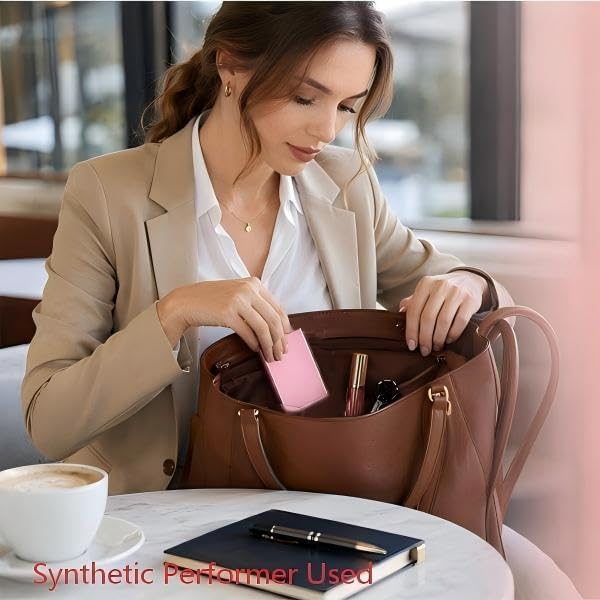 Pack of 2 Silver Metal Business Card Holder, Aluminum Alloy Business Card Case - Image 7