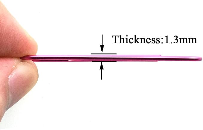 HAHIYO Paper Clips Large 2 inches Length Pink Paperclips Vinyl Coated Prevent - Image 3