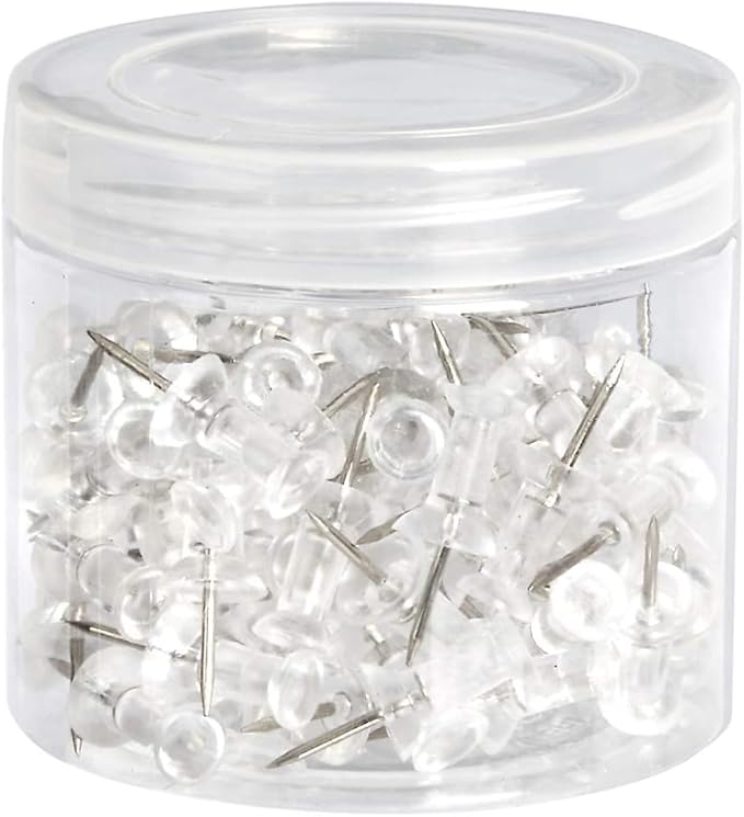Amazon Basics Push Pins, Steel Point - Image 3