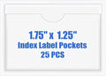 Origin-Joy 25 PCS Self-Adhesive Index Label Pockets by Origin-Joy