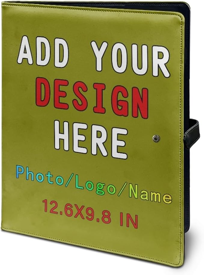 Personalized Padfolio Clipboard Folder Add Your Own Logo Text Text, Custom - Image 5