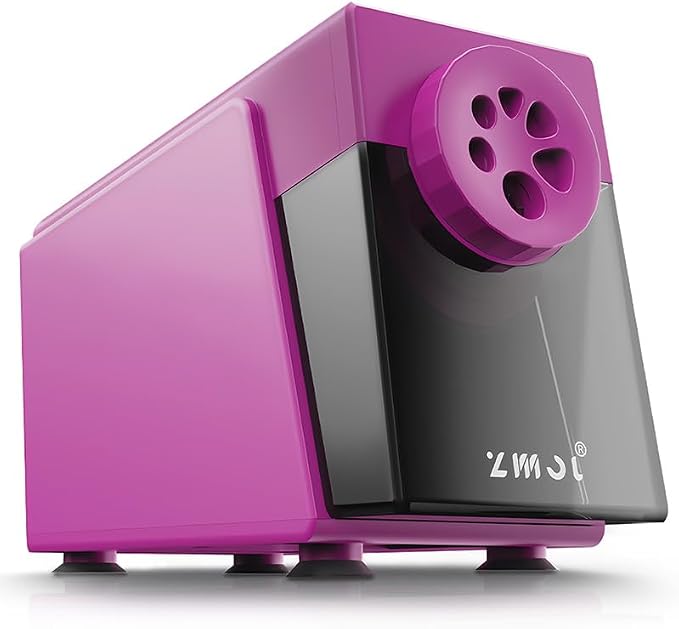 ZMOL Heavy Duty Electric Pencil Sharpener, 6-Hole Classroom Pencil Sharpener by ZMOL