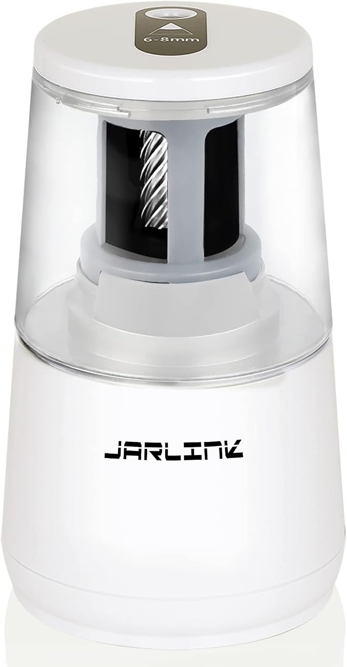 JARLINK Electric Pencil Sharpener, Heavy-Duty Helical Blade to Fast Sharpen by JARLINK