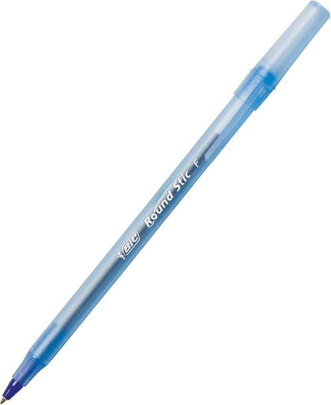 BIC Round Stic Xtra Life Ballpoint Pens, 300 Pack | Bulk Pack of 300 Blue Pens - Image 2