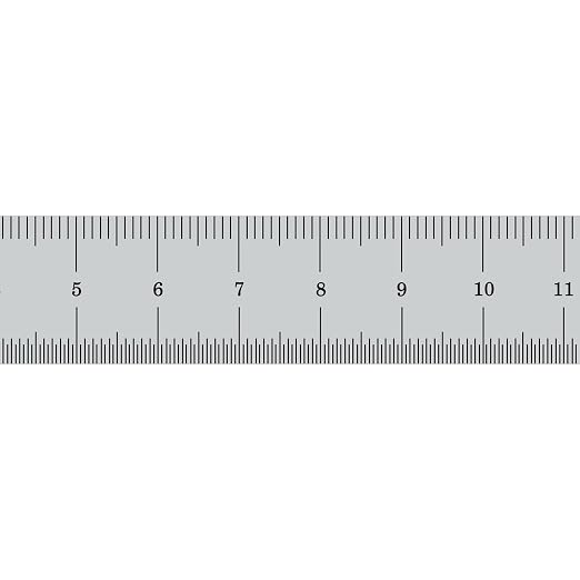 PEC Tools 6"/150mm Rigid Metal Ruler, High-Quality Steel Machinist Rule - Image 3