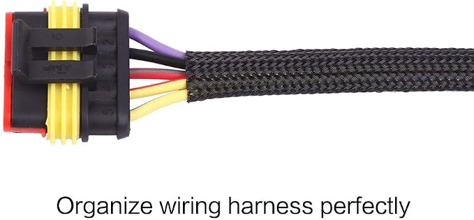 Keco 100ft – 1/2 inch PET Expandable Braided Cable Sleeve – Wire Sleeving - Image 3