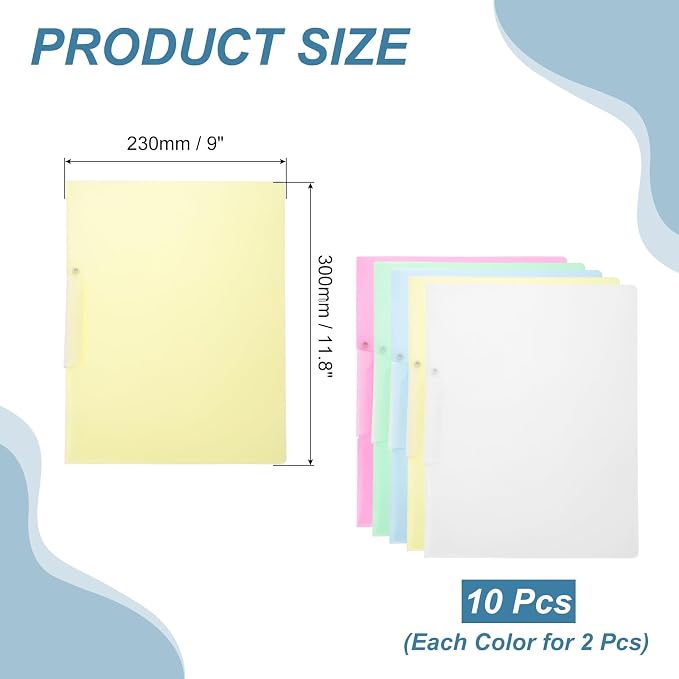 PATIKIL 10 Pack Clear Report Covers - Image 2