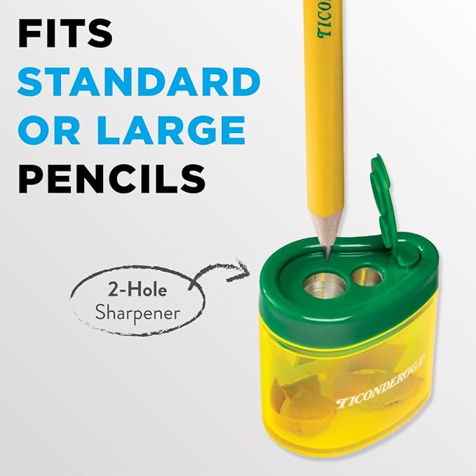 Ticonderoga Two-Hole Manual Pencil Sharpener - Image 9