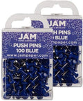JAM PAPER Colorful Push Pins by JAMPaper