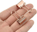 HAHIYO Binder Clips Paper Clamps Spring Steel Sturdy Small 0.75 inch Width 0.2 by HAHIYO