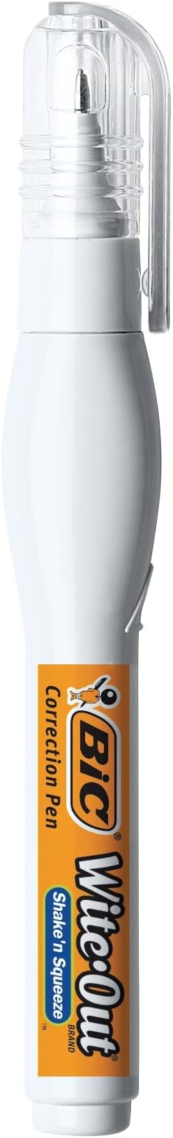 BIC Wite-Out Brand Shake 'n Squeeze Correction Pen, 8 ML Correction Fluid - Image 5