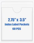 Origin-Joy 60 PCS Self Adhesive Index Card Pockets by Origin-Joy