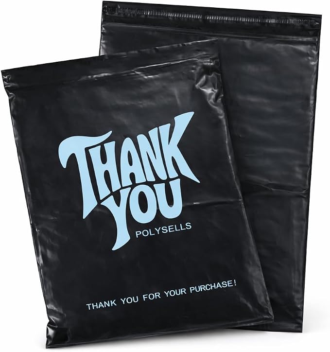 POLYSELLS Thank You Poly Mailers 10x13 inches 100 Pcs Waterproof Self-Sealing by POLYSELLS