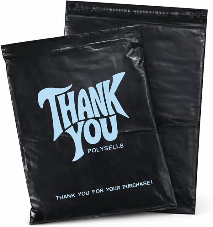 POLYSELLS Thank You Poly Mailers 10x13 inches 50 Pcs Waterproof Self-Sealing by POLYSELLS