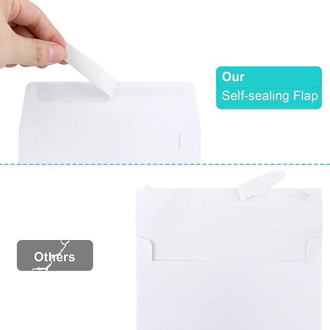 70 Packs Invitation Envelopes, A2 Envelopes White, Postcard Envelopes, Envelopes - Image 3