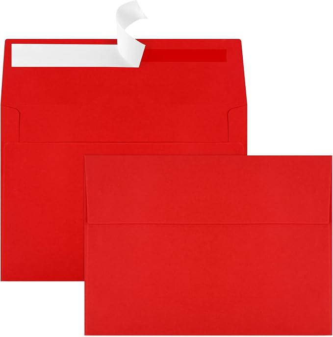 50 Packs 5x7 Envelopes, A7 5x7 Envelopes by Joyberg