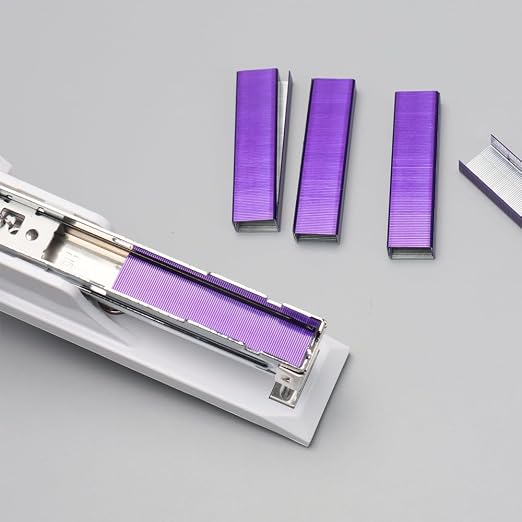 Purple 26/6 Standard Staple Set 12mm Width 1000/Box 6 Boxes/Pack 6000 Count - Image 5