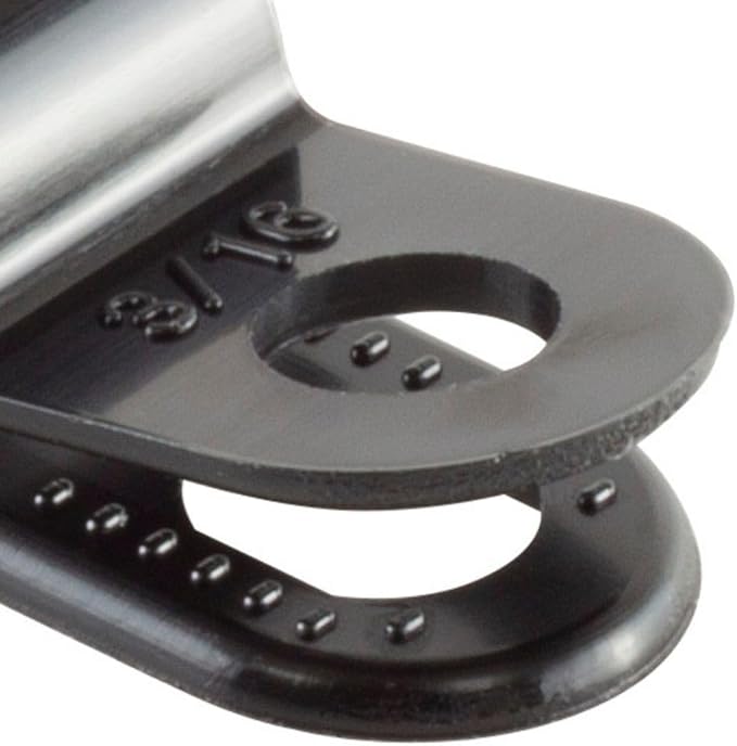 GTSE Black Nylon Plastic Cable Clamps, 3/16" Screw Mounts - Image 4