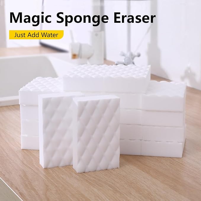 Magic Sponge Erasers, 100 Pack 2X Density Melamine Foam Pads - Image 3