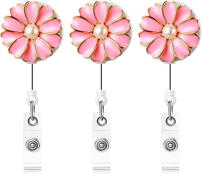 Retractable Badge Holder, ID Badge Reel by Qinsuee