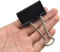 HAHIYO Binder Clips Paper Clamps Spring Steel Sturdy Large 1.97 inches Width by HAHIYO