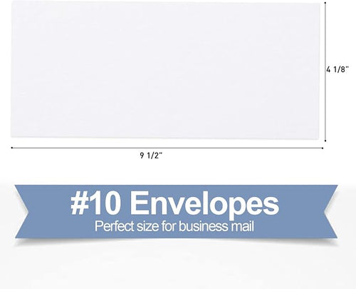 #10 Security Self-Seal Envelopes, PANDRI Windowless Business Mailing Envelopes - Image 2