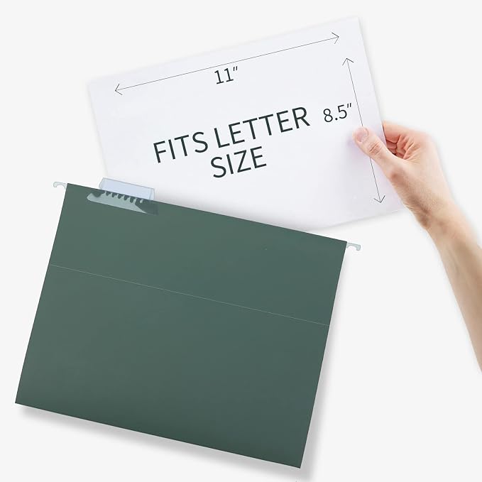 HERKKA Extra Capacity Hanging File Folders, 30 Pack Reinforced Hang Folders - Image 3