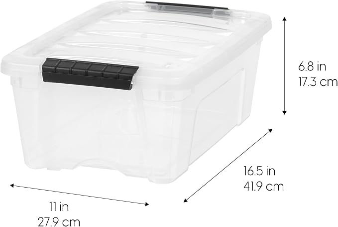 IRIS USA 13 QT Plastic Storage Box - Image 3