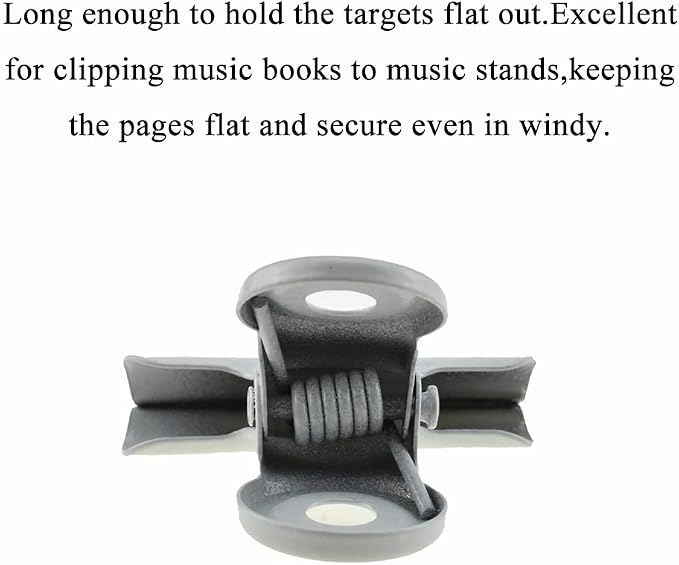 HAHIYO 1.25inch White Bulldog Clips Metal File Hinge Binder Clips Clamps Save - Image 4