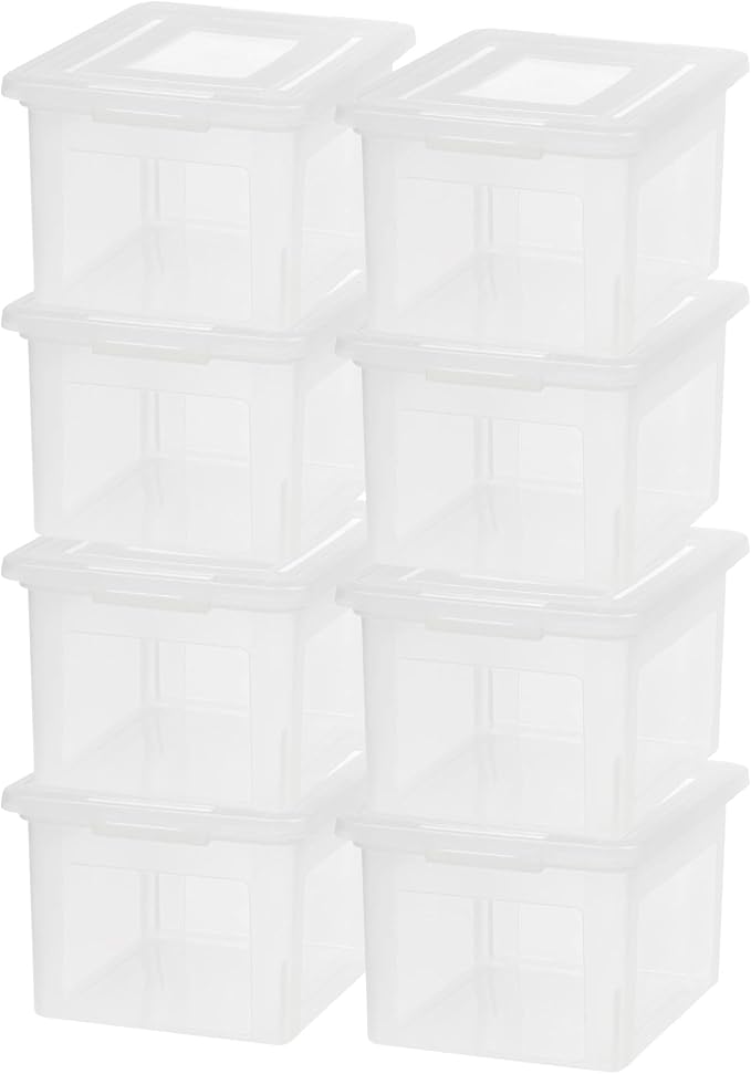 IRIS USA File Box, Plastic File Organizer by IRISUSA