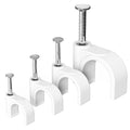 Jadaol Cable Clips with Nails, 400 Pack Cord Wire Clips, Nail-in Round Cable by Jadaol