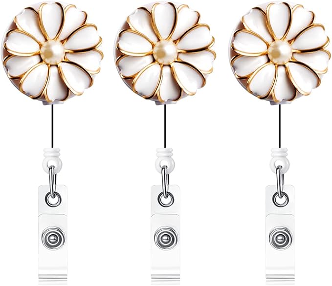 Retractable Badge Holder, ID Badge Reel by Qinsuee