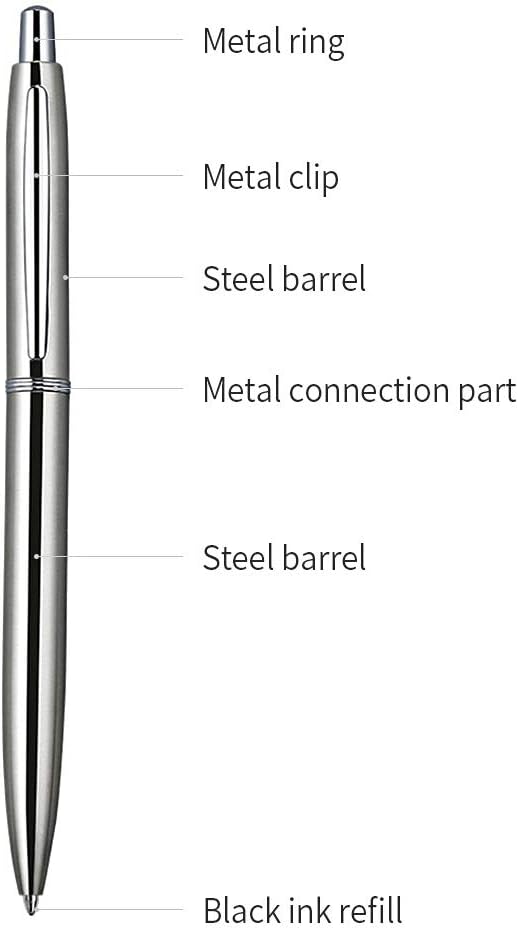 ChaoQ 6 Pcs Retractable Metal Ballpoint Pens, - Image 5