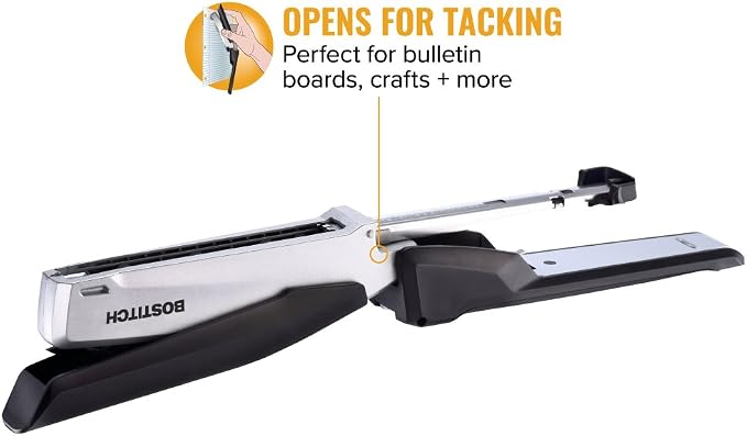 Bostitch Office Executive Metal Desktop Stapler, 3 in 1 Spring Powered Stapler - Image 5