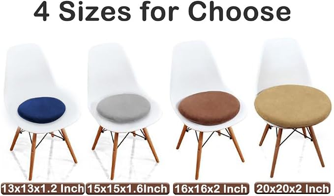 Sigmat Memory Foam Seat Cushion Anti-Slip Soft Round Stool Cushion Chair Pad 20 - Image 2