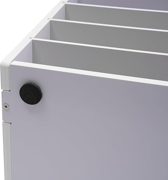 12 Compartments Literature Organizer, Desktop File Sorter Mail Center Paper - Image 7