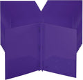 Mr. Pen- Plastic Folders with Pockets and Prongs, 24 Pack, Letter Size | Purple by MrPen