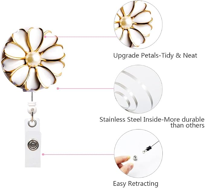 Retractable Badge Holder, ID Badge Reel - Image 5