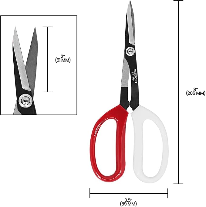 Zenport ZS104 Deluxe Scissors, 8 inches long, Horticulture & Craft Scissors - Image 5