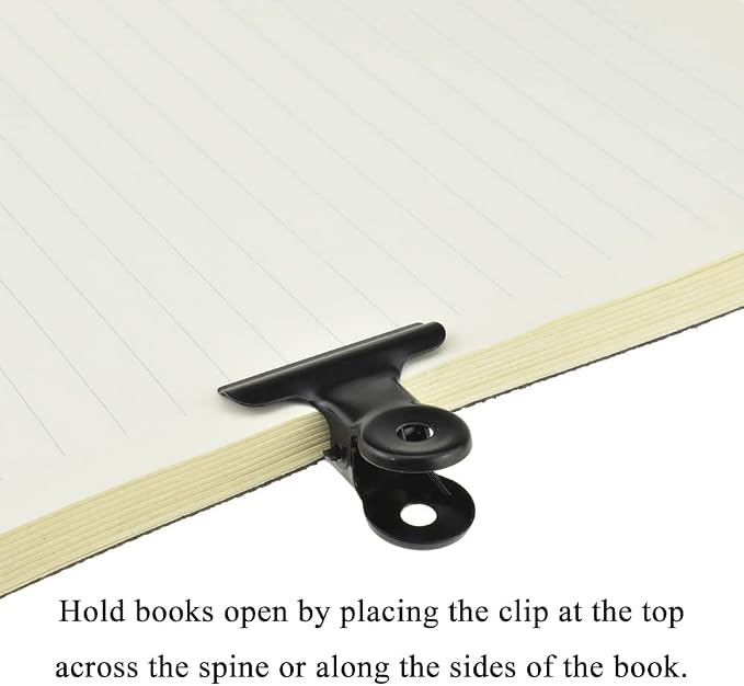 HAHIYO 1.25inch Black Bulldog Clips Metal File Hinge Binder Clips Clamps Save - Image 5