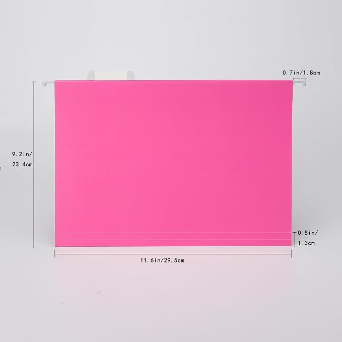 VZCPYTPM 25 Pack Hanging File Folders Letter Size, Reinforced Rods - Image 2
