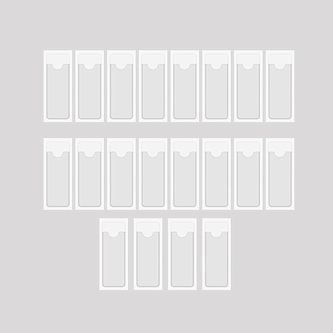 Clear Adhesive Pockets Sleeves, Plastic Self Adhesive Label Holders Pockets by Baitoo