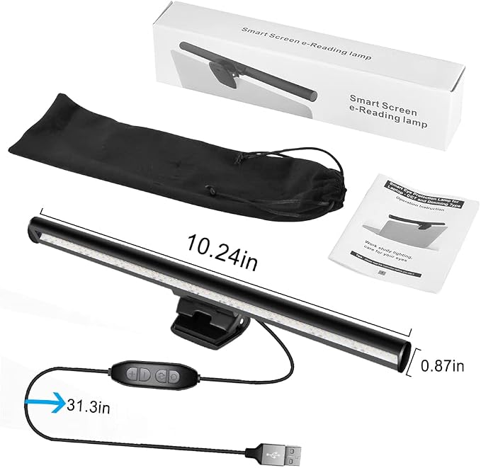 skybess Monitor Lamp Bar for Laptop, USB e-Reading LED Monitor Light Screenbar - Image 7