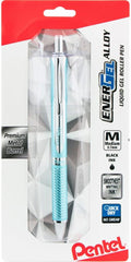 Pentel EnerGel Alloy RT Premium Liquid Gel Pen, Medium Line, Aquamarine Barrel by PentelofAmerica