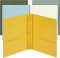 Mr. Pen- Plastic Folders with Pockets and Prongs, 5 Pack, Letter Size | by MrPen
