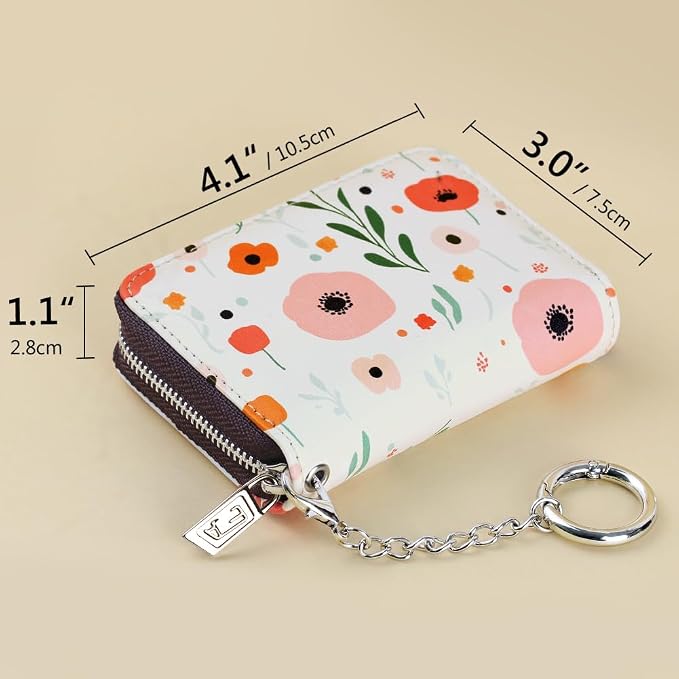 FurArt Zipper Wallet Women, RFID Blocking Credit Card Wallet, Business Card - Image 6